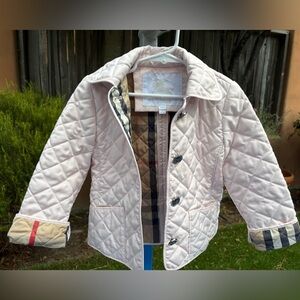 Burberry Children Light Pink Quilted Jacket